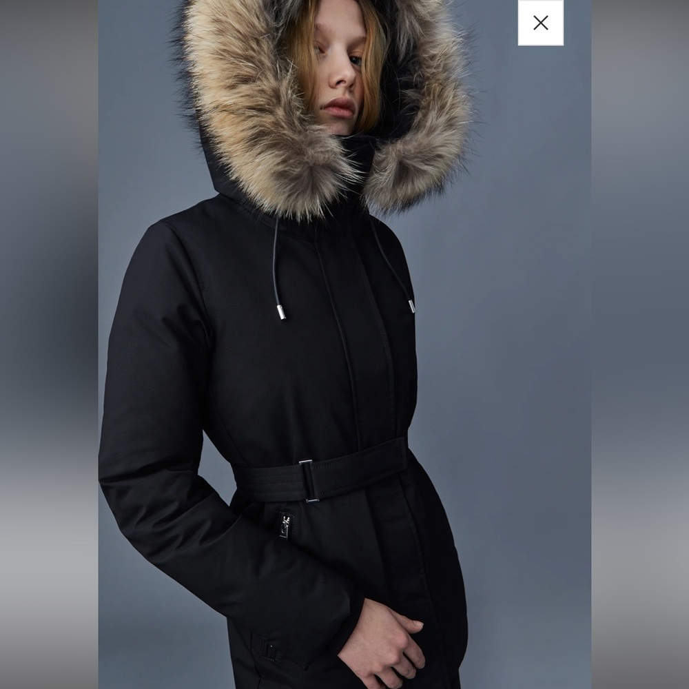 COPY - MACKAGE JENI-FZ 2-in-1 Down parka with removable bib & fur trim